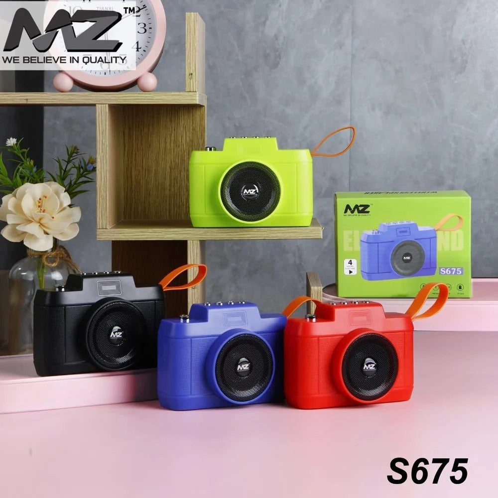 (ELE) UT-1063 ππ SUPER SOUND MZ S675 CAMERA STYLE BLUETOOTH SPEAKER ππ "Color as per availability"