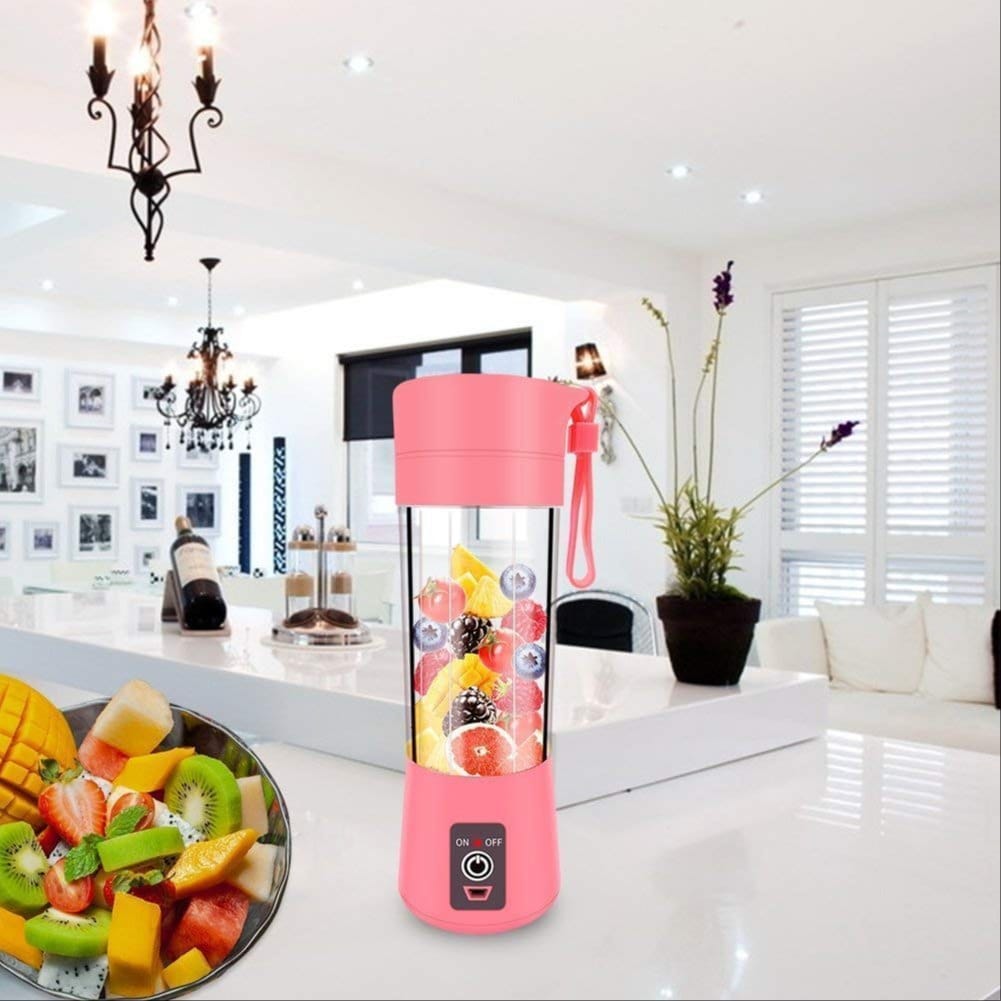 UT-1201 Actrovax Plastic Electric Usb Bottle 4 Blades Blender Hand Juicer