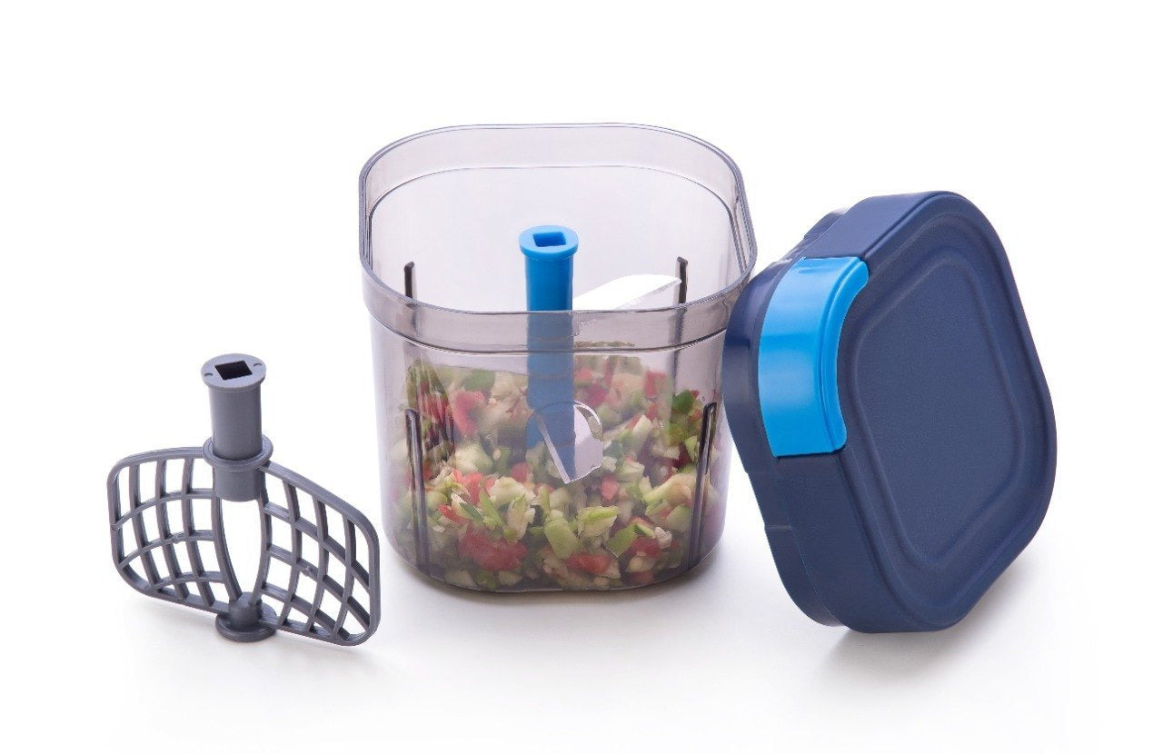UT-1004 SQUARE CHOPPER 1100 ML, Color Blue