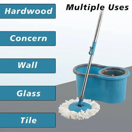 UT-1123 Home Extendable Handle Plastic Spin Mop Bucket