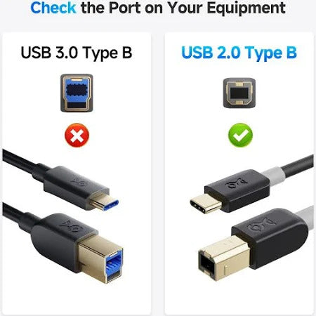 (ELE) UT-1016 USB-C to USB-B Printer Cable