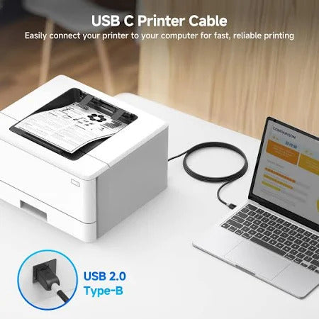 (ELE) UT-1016 USB-C to USB-B Printer Cable