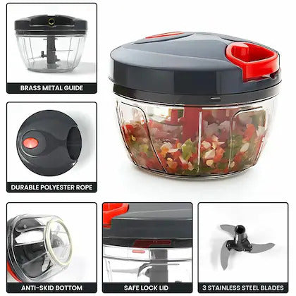 UT-1001 CHOPPER 450 ML, Color Black