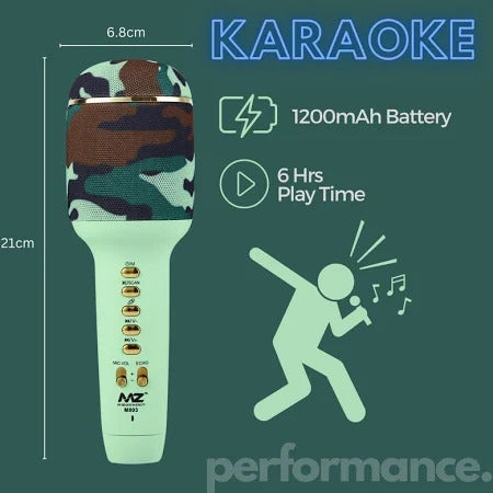 (ELE) UT-1060 ππ΅π€ MZ M803 (Karaoke MIC with Speaker) ππ΅π€ "Color as per availability"