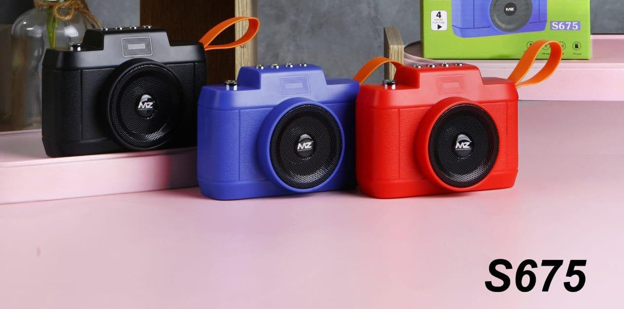 (ELE) UT-1063 ππ SUPER SOUND MZ S675 CAMERA STYLE BLUETOOTH SPEAKER ππ "Color as per availability"