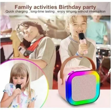 (ELE) UT-1068 ππ΅π€ K12 Wireless Karaoke Dual Mic Speaker ππ΅π€ "Color as per availability"