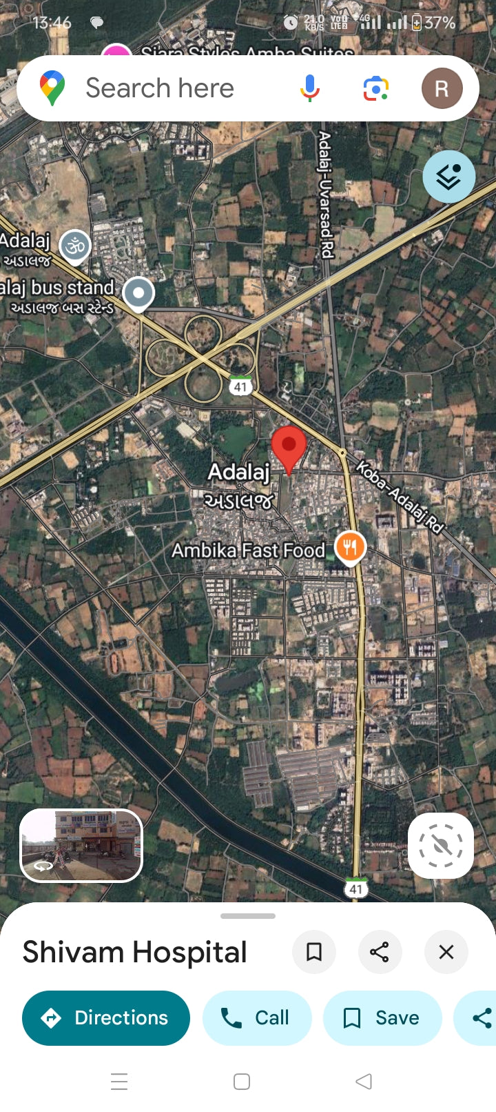 JR1087 - અડાલજ (ગાંધીનગર) માં 2 રોડ કોર્નર 19,000 વાર ફાઇનલ પ્લોટ (FP) વેચાણ માટે