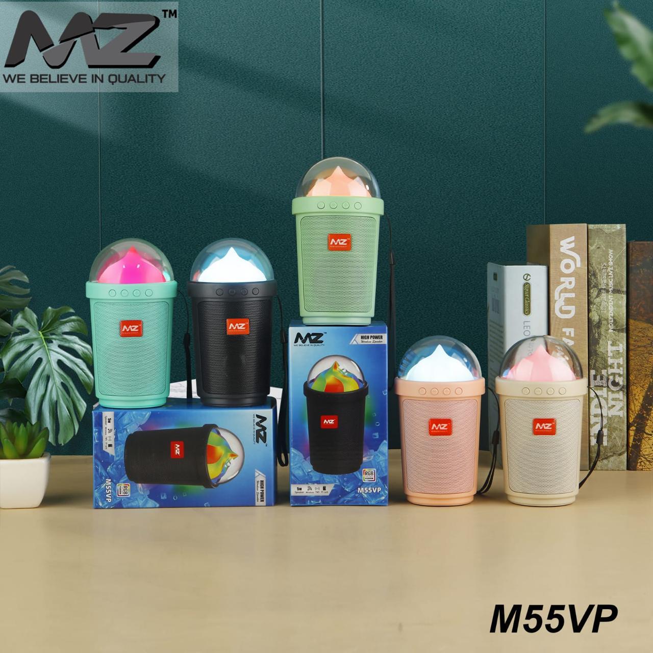 (ELE) UT-1057   🔊🔊 ULTRA HIGH SUPER SOUND MZ M55VP BLUETOOTH SPEAKER LIKE ICE CREAM CUP BLUETOOTH SPEAKER 🔊🔊 "Color as per availability"