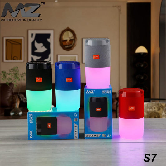 (ELE) UT-1064   🔊🔊 SUPER SOUND MZ S7 COLOR FULL LIGHT BLUETOOTH SPEAKER 🔊🔊 "Color as per availability"