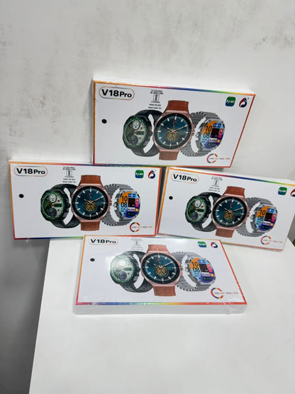 (ELE) UT-1032    V18 PRO AMOLED SMART WATCH "Color as per availability"