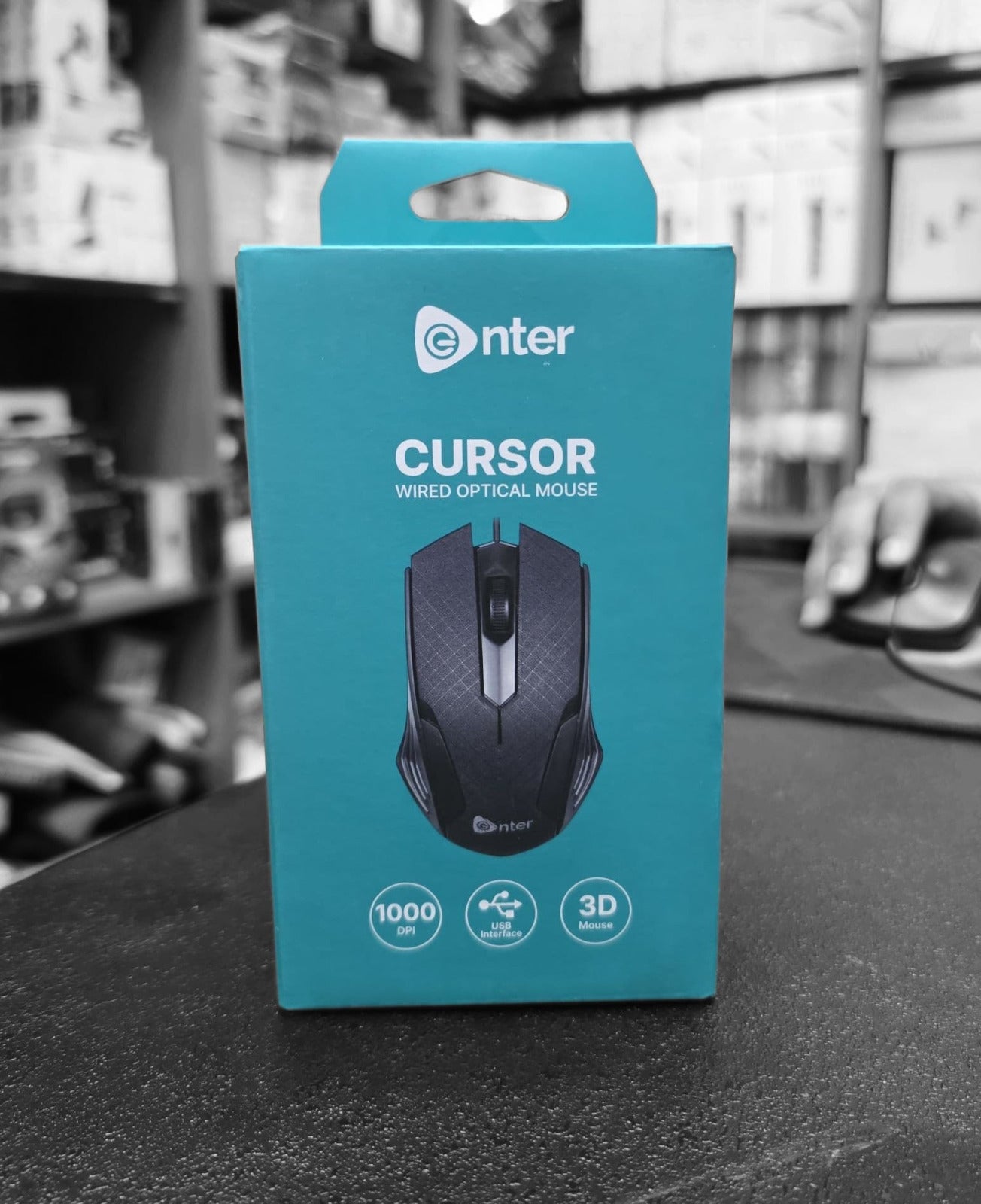 (ELE) UT-1079    Enter Cursor Wired Optical Mouse (USB 2.0, Black)