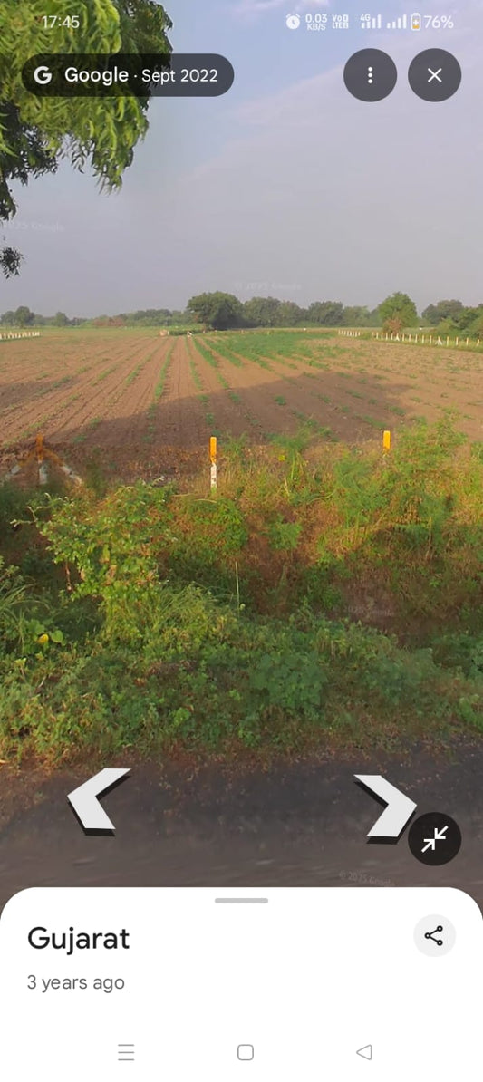 JR1003 - દેત્રોજ - રામપુરા (કાંઝ ગામ માં)  ટોટલ 17 વીઘાં જગ્યા વેચવાની છે - જિલ્લો – અમદાવાદ