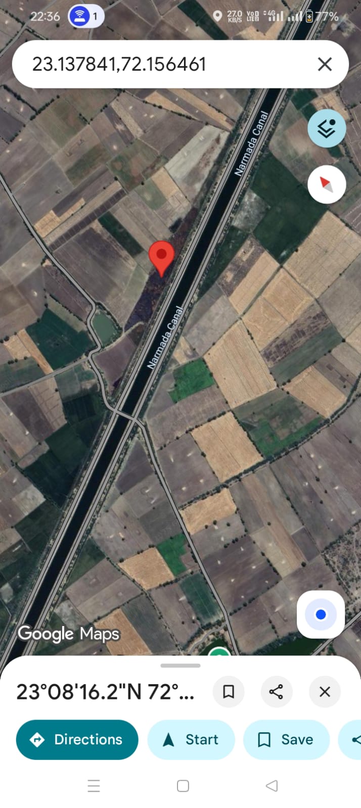 JR1048- વિરમગામ (રંગપુર) માં 4.5 વીઘા નર્મદા કેનાલ પાસેની જમીન વેચાણ માટે - ટાઇટલ ક્લીઅર