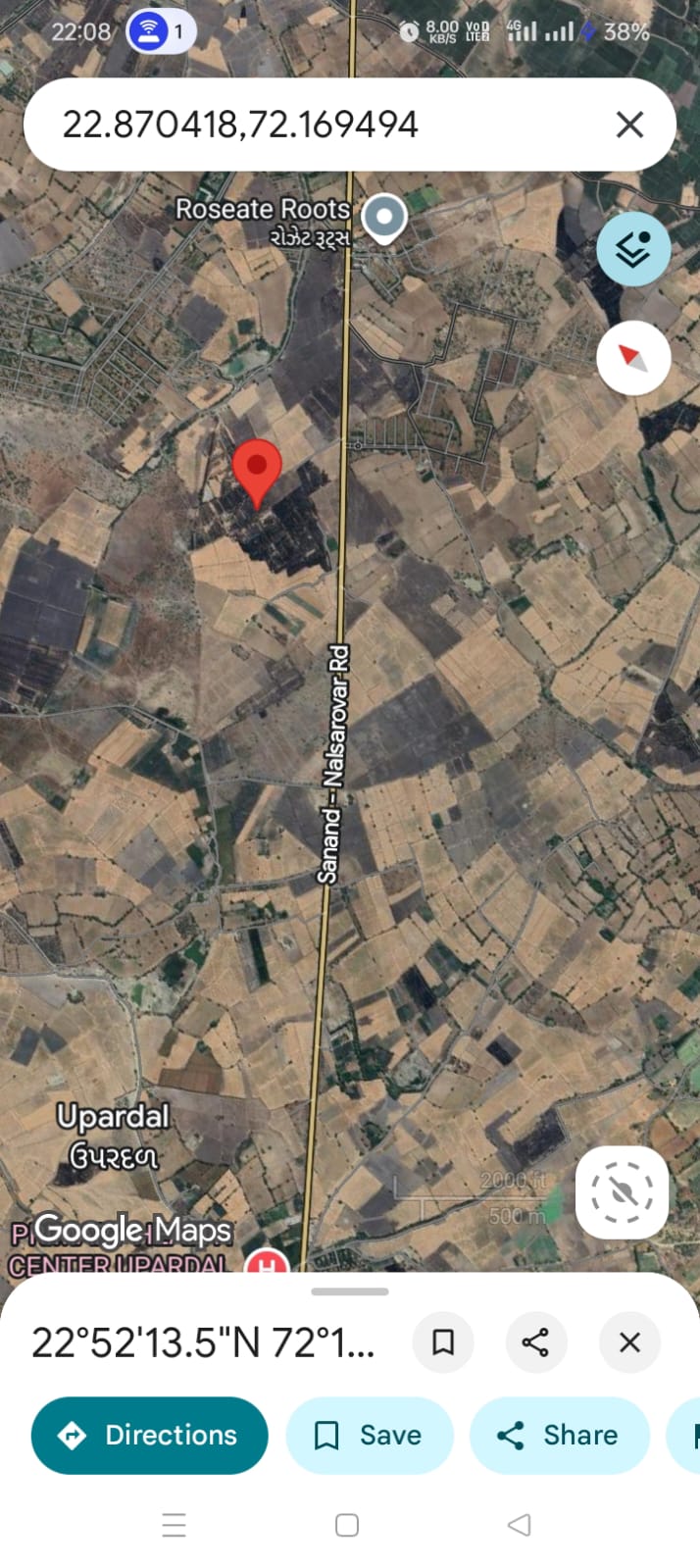 JR1069 - સાણંદ (રેથલ ગામ) માં 5 વીઘા જમીન વેચાણ માટે - ( જીલ્લો – અમદાવાદ )