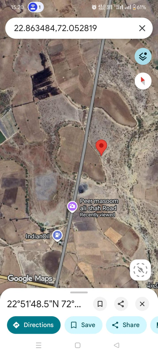 JR1078 - વિરમગામ – કાયલા ગામમાં રોડથી બીજો નંબર 14 વીઘા જમીન વેચાણ માટે