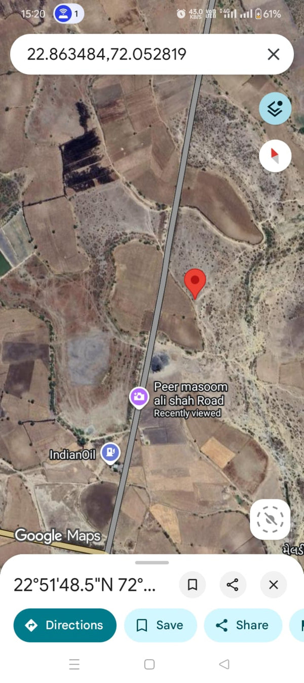 JR1078 - વિરમગામ – કાયલા ગામમાં રોડથી બીજો નંબર 14 વીઘા જમીન વેચાણ માટે