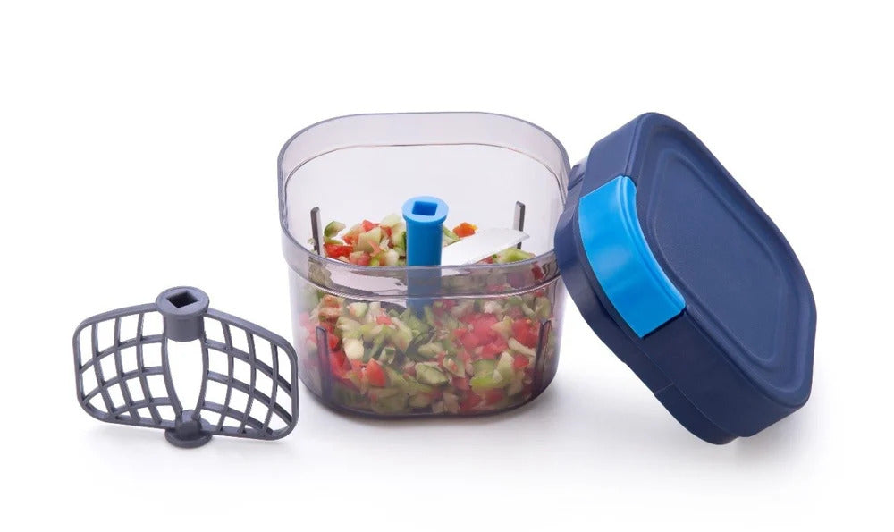 UT-1003 SQUARE CHOPPER 600 ML, Color Blue