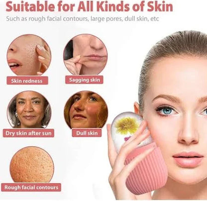UT-1110   Ice Roller Face and Eye Facial Beauty Ice Roller Skin Care Tools Ice Facial Cube Face Massager