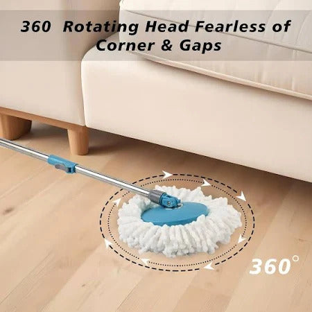 UT-1123 Home Extendable Handle Plastic Spin Mop Bucket