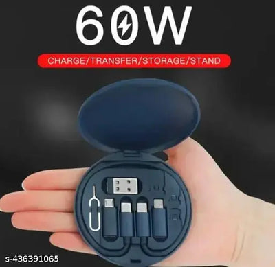 (ELE) UT-1013    All in One 60W USB Fast Charging Travel Data Cable Set