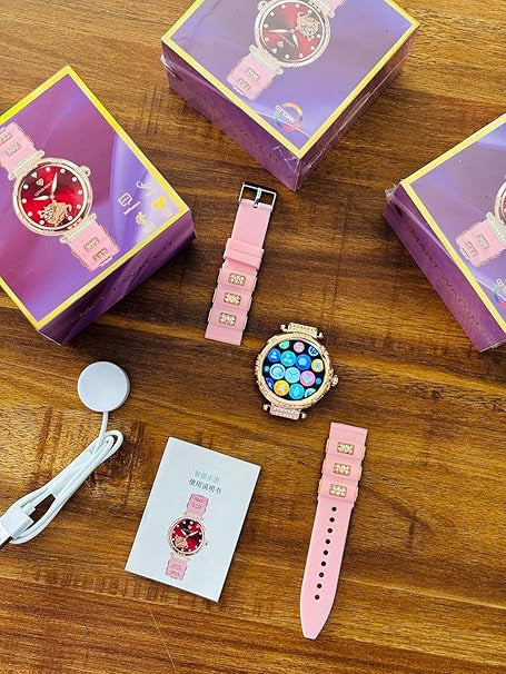 (ELE) UT-1024    GEN 22 PRO Diamond Strap HD Display Straps BT Calling Smartwatch "Color as per availability"