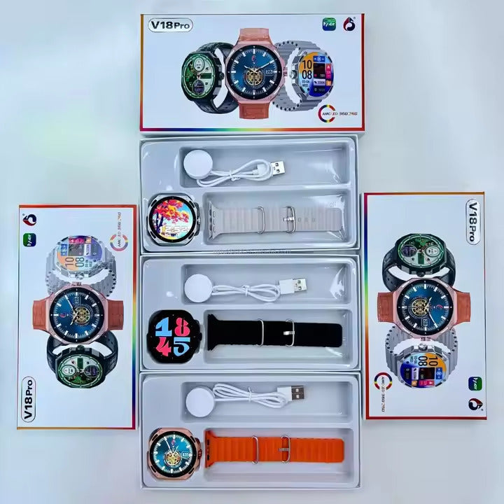 (ELE) UT-1032    V18 PRO AMOLED SMART WATCH "Color as per availability"