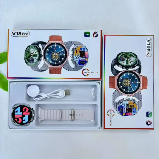 (ELE) UT-1032    V18 PRO AMOLED SMART WATCH "Color as per availability"