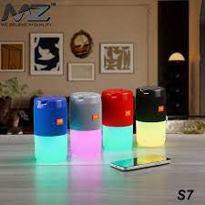 (ELE) UT-1064   🔊🔊 SUPER SOUND MZ S7 COLOR FULL LIGHT BLUETOOTH SPEAKER 🔊🔊 "Color as per availability"