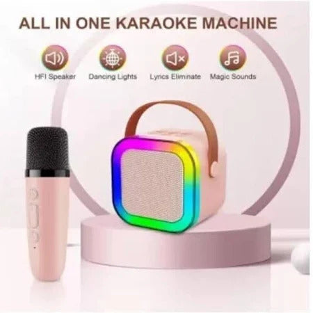 (ELE) UT-1068     🔊🎵🎤  K12 Wireless Karaoke Dual Mic Speaker 🔊🎵🎤 "Color as per availability"
