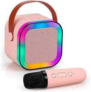 (ELE) UT-1068     🔊🎵🎤  K12 Wireless Karaoke Dual Mic Speaker 🔊🎵🎤 "Color as per availability"