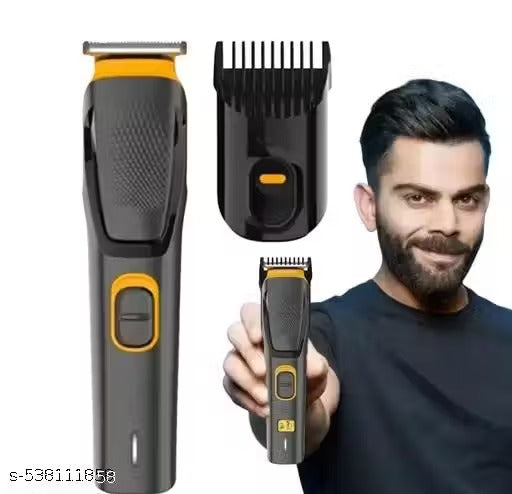 (ELE) UT-1073   AT-509 Rechargeable Hair Beard Trimmer for Men Trendy Styler Trimmer Stainless Steel Sharp Blade Beard Shaver (Black)