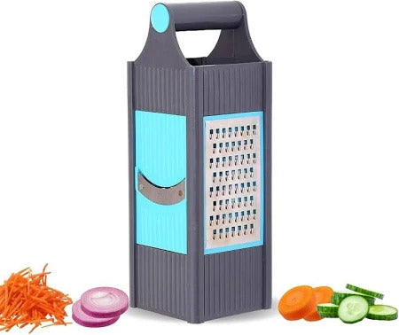 UT-1012  4 in 1 Plastic Vegetable and Fruit Grater and Slicer for Kitchen Vegetable & Fruit Chopper  (Slicer and Grater with 4 different blade)