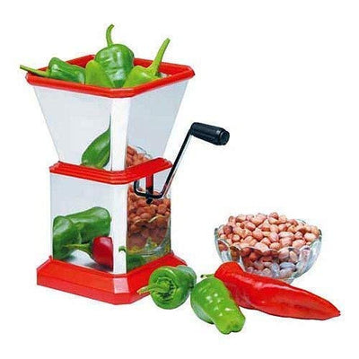 UT-1018   Stainless Steel Chilly Cutter and Dry Fruit Cutter Vegetable & Nuts Chopper RED