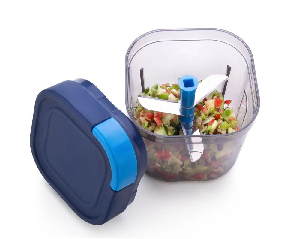 UT-1003 SQUARE CHOPPER 600 ML, Color Blue