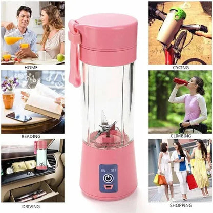 UT-1201   Actrovax Plastic Electric Usb Bottle 4 Blades Blender Hand Juicer