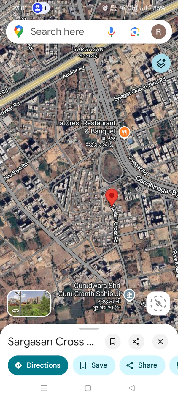 JR1071 - ગાંધીનગર (સરગાસણ માં) 18 મીટર રોડ ટચ 3913 વાર નો ફાઇનલ પ્લોટ (FP) વેચાણ આપવાનો છે....